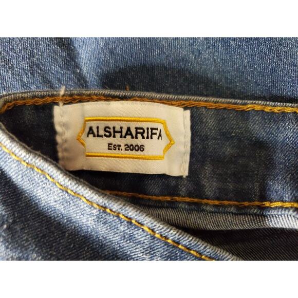 Alsharifa Denim Jean Long Skirt Women Sz 12 32" A - Picture 2 of 4